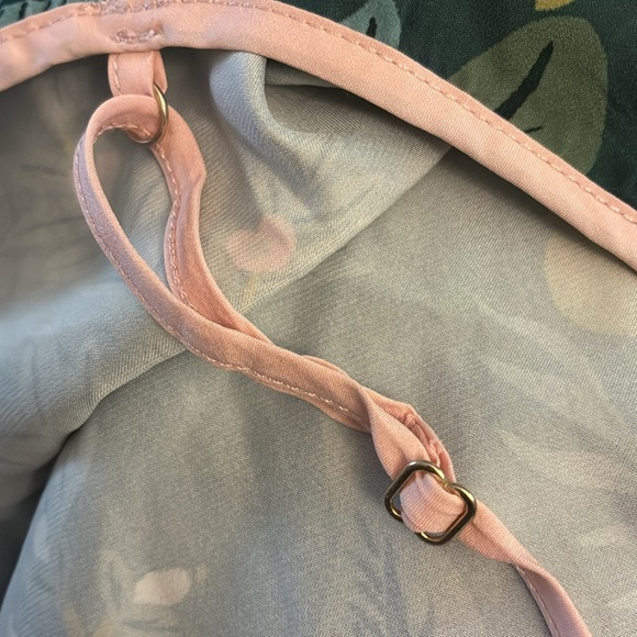 Rifle Paper Co. x Summersalt Emerald Peacock Cloud 9 Cami Slip Dress - Picture 6 of 6